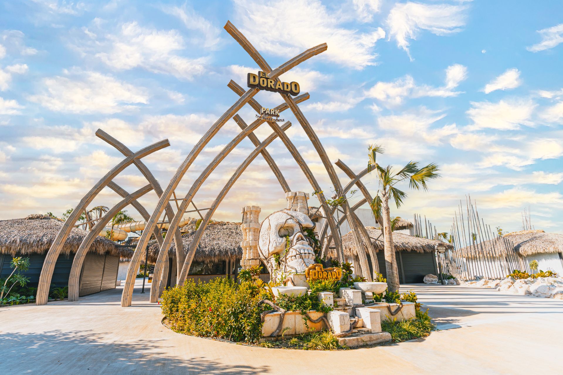 Thrilling water slides and tropical pools at El Dorado Water Park in Cap Cana