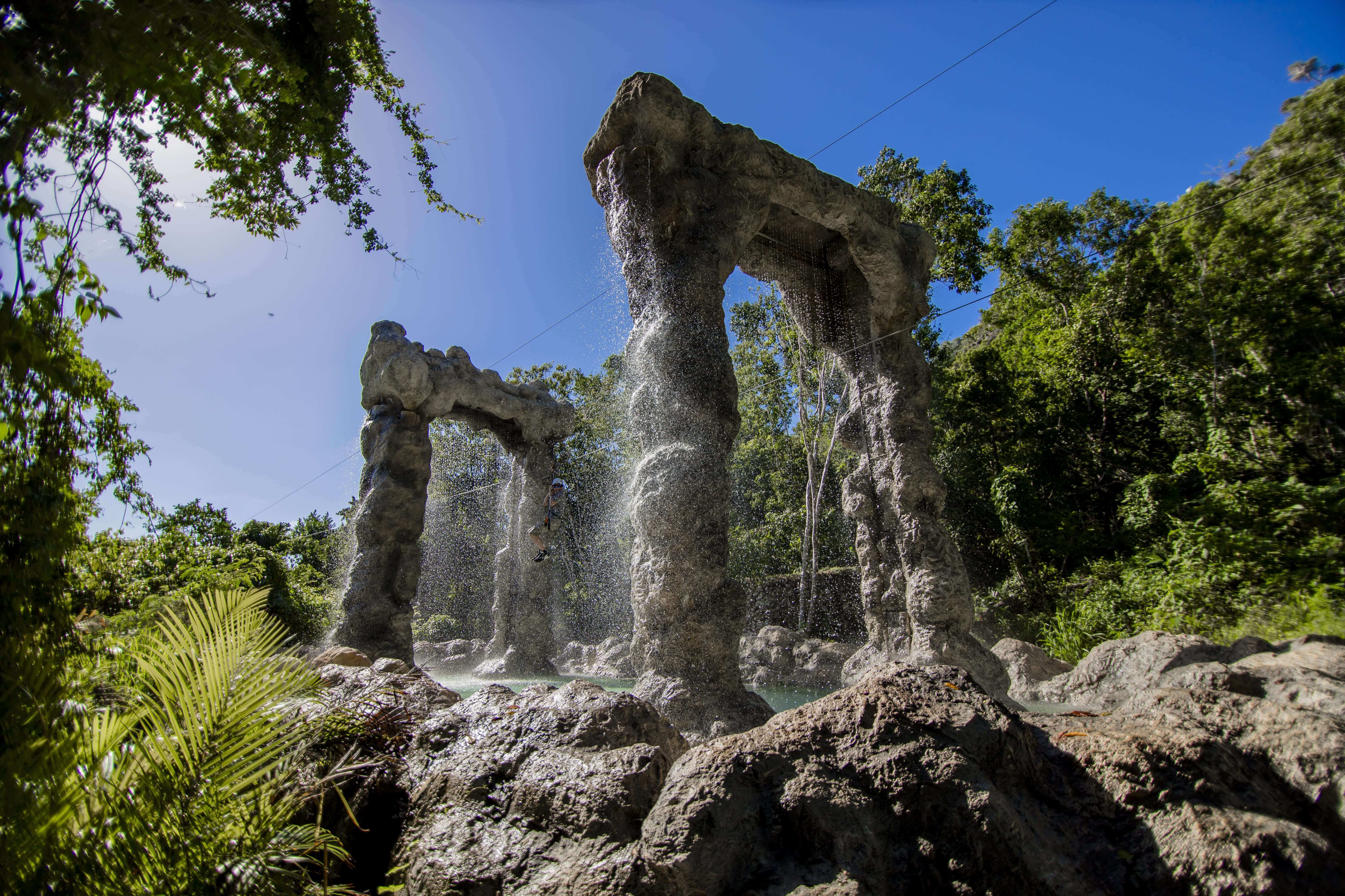 Scape Park eco-adventure entrance in Cap Cana